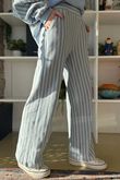 Shoreditch Stripe Lounge Flare Trouser Iceberg & Grey 